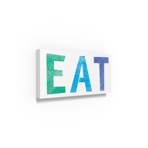 Summer Tali Hilty 'Eat Letters' Canvas Art,12x24